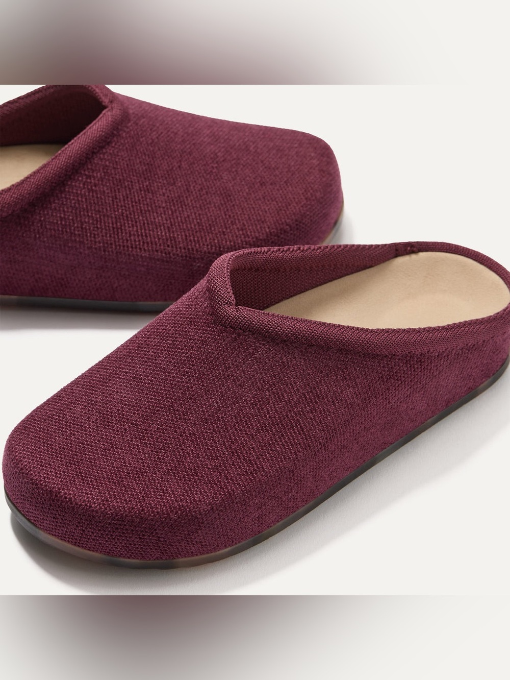 Rothy’s Casual Clog Revelvet Syrah Size 8 Burgundy Velvet - Picture 10 of 13